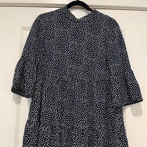 MINKPINK BLACK WHITE DOTTED DRESS, SIZE XS